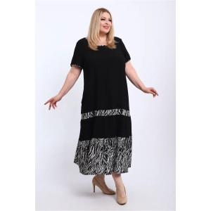 Платье женское ПЛ-005 жатка (р-ры: 50-68) зебра