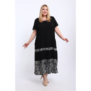 Платье женское ПЛ-005 жатка (р-ры: 50-68) зебра