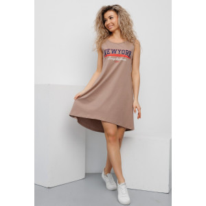 Сарафан женский №057574 кулирка (р-ры: 46-60) кофе