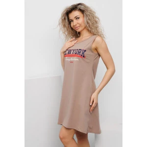 Сарафан женский №057574 кулирка (р-ры: 46-60) кофе