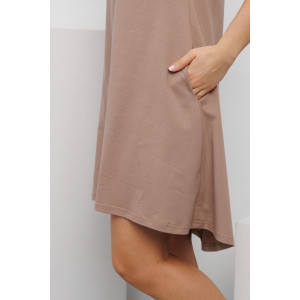 Сарафан женский №057574 кулирка (р-ры: 46-60) кофе