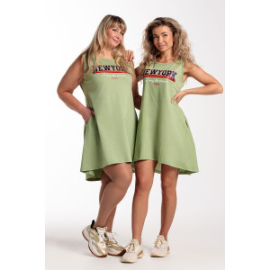 Сарафан женский №057574 кулирка (р-ры: 46-60) фисташка