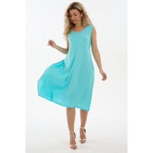 Сарафан женский С1 №057113 кулирка (р-ры: 46-64) бирюза