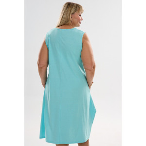 Сарафан женский С1 №057113 кулирка (р-ры: 46-64) бирюза