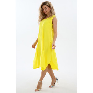 Сарафан женский С1 №057113 кулирка (р-ры: 46-64) желтый