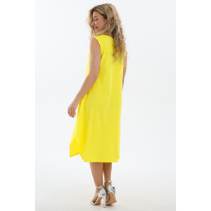 Сарафан женский С1 №057113 кулирка (р-ры: 46-64) желтый