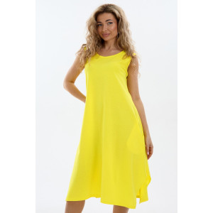 Сарафан женский С1 №057113 кулирка (р-ры: 46-64) желтый