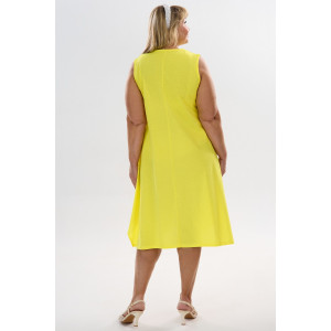 Сарафан женский С1 №057113 кулирка (р-ры: 46-64) желтый