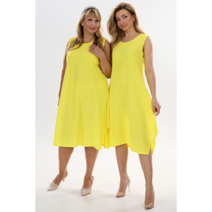 Сарафан женский С1 №057113 кулирка (р-ры: 46-64) желтый