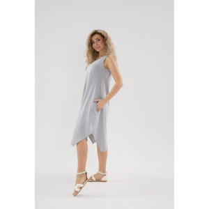 Сарафан женский С1 №057113 кулирка (р-ры: 46-64) серый
