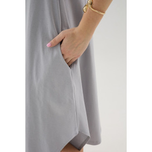 Сарафан женский С1 №057113 кулирка (р-ры: 46-64) серый