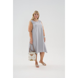 Сарафан женский С1 №057113 кулирка (р-ры: 46-64) серый