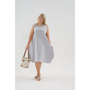 Сарафан женский С1 №057113 кулирка (р-ры: 46-64) серый