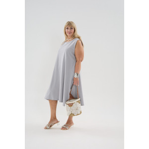 Сарафан женский С1 №057113 кулирка (р-ры: 46-64) серый