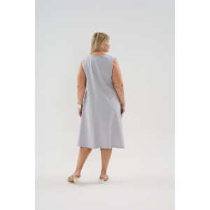 Сарафан женский С1 №057113 кулирка (р-ры: 46-64) серый