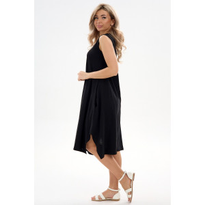 Сарафан женский С1 №057113 кулирка (р-ры: 46-64) черный