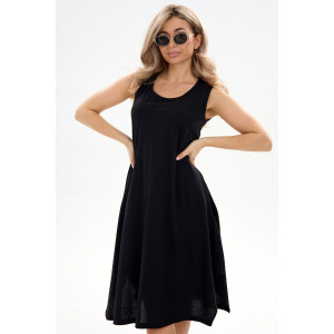 Сарафан женский С1 №057113 кулирка (р-ры: 46-64) черный