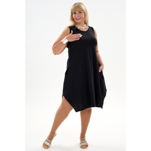 Сарафан женский С1 №057113 кулирка (р-ры: 46-64) черный