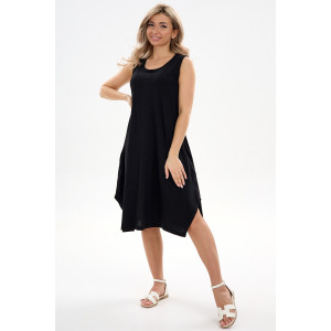 Сарафан женский С1 №057113 кулирка (р-ры: 46-64) черный
