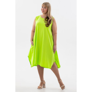 Сарафан женский С1 №057113 кулирка (р-ры: 46-64) салат