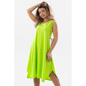 Сарафан женский С1 №057113 кулирка (р-ры: 46-64) салат