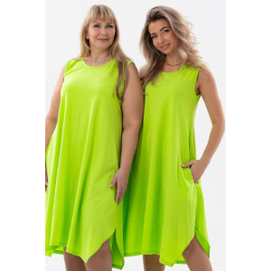 Сарафан женский С1 №057113 кулирка (р-ры: 46-64) салат