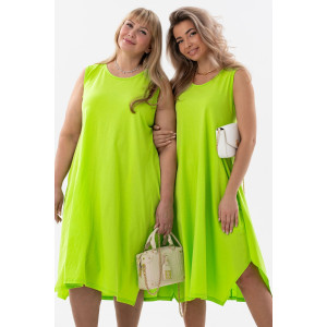 Сарафан женский С1 №057113 кулирка (р-ры: 46-64) салат
