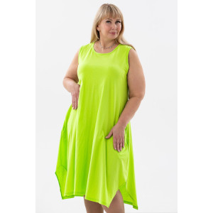 Сарафан женский С1 №057113 кулирка (р-ры: 46-64) салат