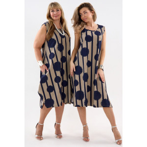 Сарафан женский С1 №057113 кулирка (р-ры: 46-64) шары