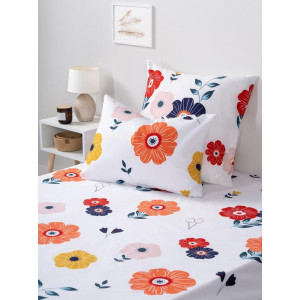 Постельное белье "Веселина" полиэстер "Крупные цветы"