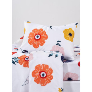 Постельное белье "Веселина" полиэстер "Крупные цветы"