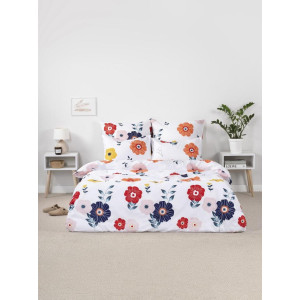 Постельное белье "Веселина" полиэстер "Крупные цветы"