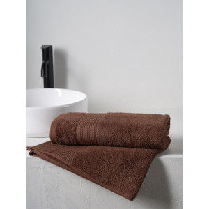 Полотенце махровое "Dual" темно-коричневый