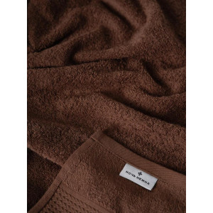 Полотенце махровое "Dual" темно-коричневый