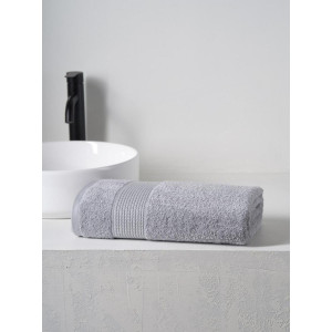 Полотенце махровое "Dual" серый