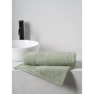 Полотенце махровое "Dual" светло-оливковый