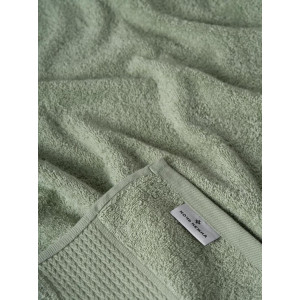 Полотенце махровое "Dual" светло-оливковый