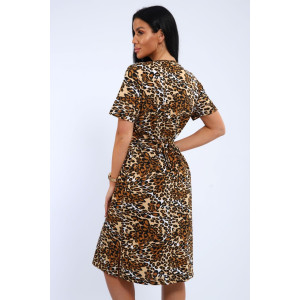 Халат женский ПХДЖ кулирка (р-ры: 44-62) леопард