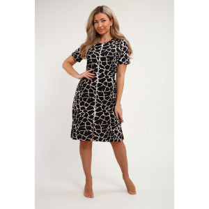 Халат женский ПХДЖ кулирка (р-ры: 44-62) жираф