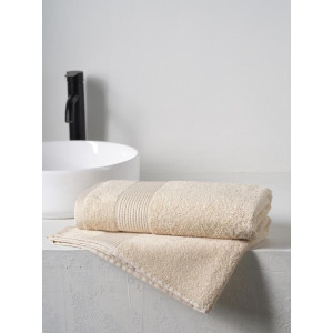 Полотенце махровое "Dual" кремовый