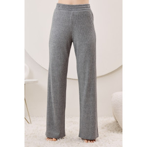 Брюки женские "Эвила-2" фактурный трикотаж (р-ры: 44-54) серый