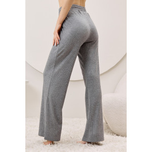 Брюки женские "Эвила-2" фактурный трикотаж (р-ры: 44-54) серый