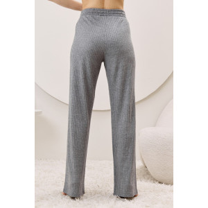 Брюки женские "Эвила-2" фактурный трикотаж (р-ры: 44-54) серый