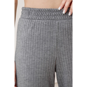 Брюки женские "Эвила-2" фактурный трикотаж (р-ры: 44-54) серый
