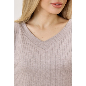 Джемпер женский "Эвила-3" фактурный трикотаж (р-ры: 44-54) капучино Джемпер женский "Эвила-3" фактурный трикотаж (р-ры: 44-54) капучино