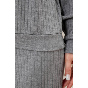 Джемпер женский "Эвила-3" фактурный трикотаж (р-ры: 44-54) серый
