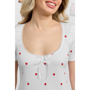 Сорочка женская "Верса-1" кашкорсе (р-ры: 42-52) белый