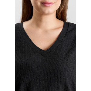 Футболка женская "Элегия-2" фактурный трикотаж (р-ры: 50-60) черный Футболка женская "Элегия-2" фактурный трикотаж (р-ры: 50-60) черный