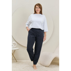 Брюки женские "Люра" кулирка (р-ры: 48-58) темно-синий