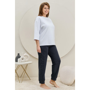 Брюки женские "Люра" кулирка (р-ры: 48-58) темно-синий